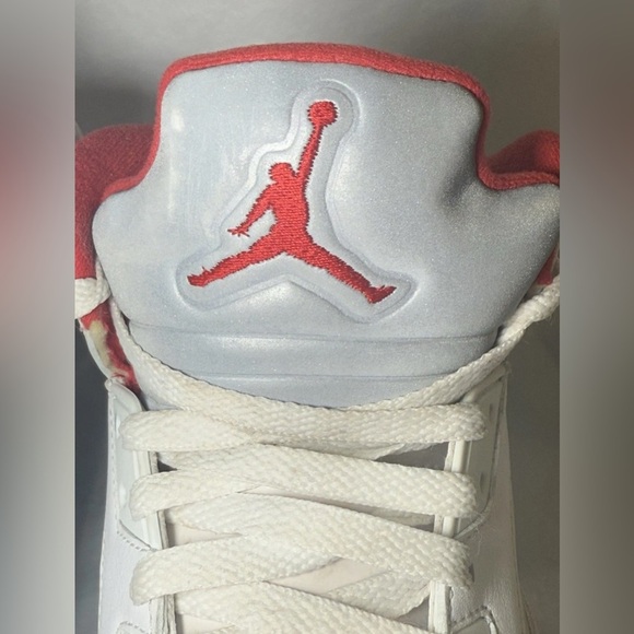 Mens Size 8 Nike Air Jordan 5 V Retro Shoes Fire
Red Silver Tongue 2020 PROJECT - Picture 7 of 10
